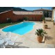 Piscine Mooréa 1 7m x 3,8m  prof. 1.27m - 1.68m
