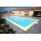 Piscine Caraiba 1 7.6m x 3.2m 1,55m