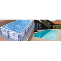 Piscine panneau Infiniteau 3m x 5m prof.1.39m