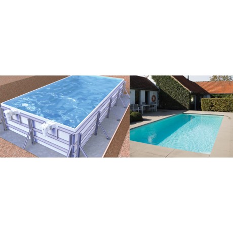 Piscine panneau Infiniteau 3m x 5m prof.1.39m